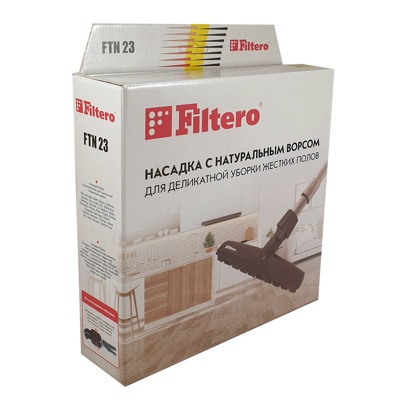 Filtero FTN 23 Универсальная насадка для пылесоса с натуральной щетиной для деликатной уборки твердых полов - фото3