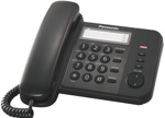 Телефон проводной Panasonic KX-TS2352RUB Черный   - фото