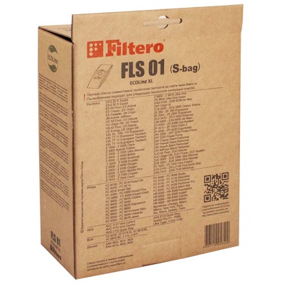 Filtero FLS 01 (S-bag) ECOLine XL, Мешки-пылесборники 10 шт + микрофильтр, бумажные - фото3