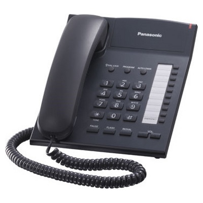 Телефон проводной Panasonic KX-TS2382RUB Черный - фото