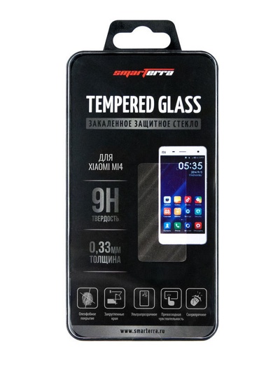 Защитное стекло для Xiaomi Mi 4 SMARTERRA TEMPERED GLASS (0,33мм,2.5D,пластиковый бокс) - фото