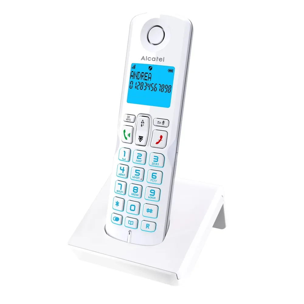Радиотелефон ALCATEL S250 белый - фото