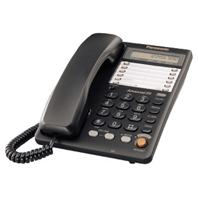 Телефон проводной Panasonic KX-TS2365RUB Черный - фото