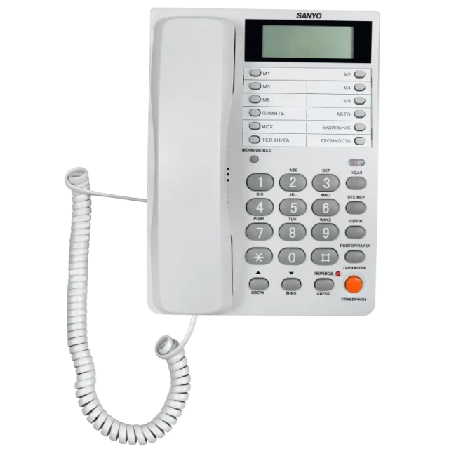 Проводной телефон Sanyo RA-S408W белый - фото