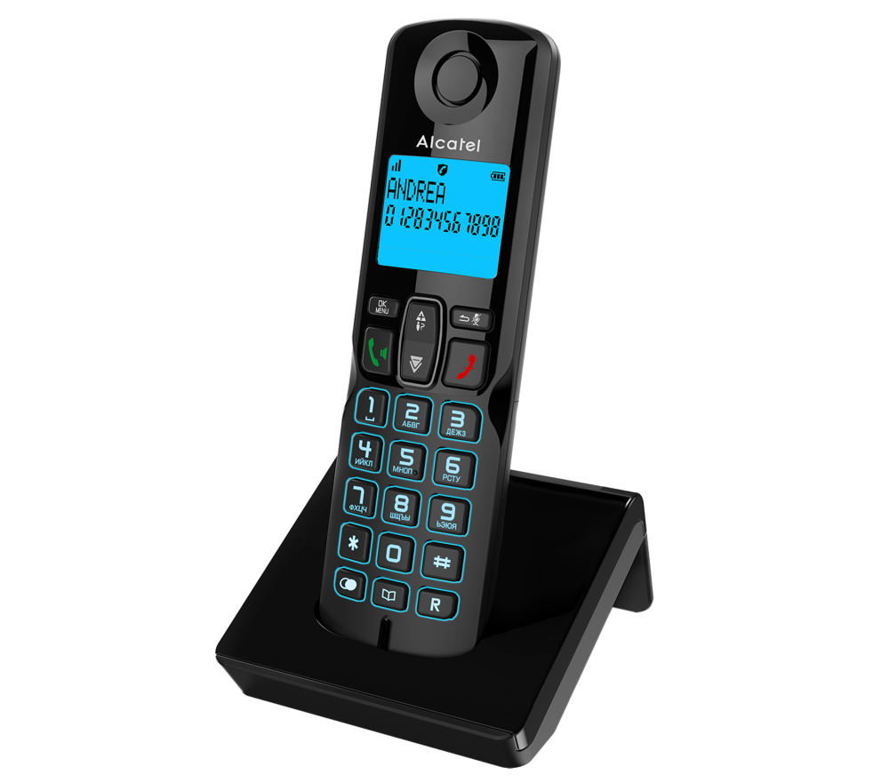 Радиотелефон ALCATEL S280 черный - фото