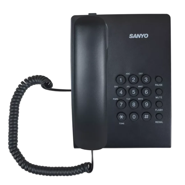Проводной телефон Sanyo RA-S204B черный - фото
