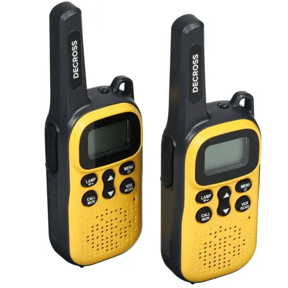 Радиостанция Decross DC43 (2шт, желтый) - фото