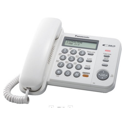 Телефон проводной Panasonic KX-TS2358RUW Белый - фото