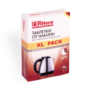 Filtero Таблетки от накипи для чайников и термопотов, XL Pack, арт. 609 - фото