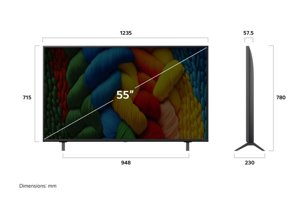 Телевизор LG NanoCell NANO80 55NANO80A6B - фото