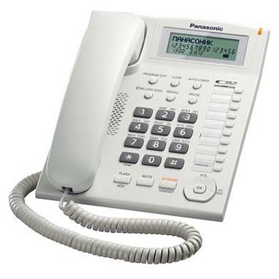 Проводной телефон Panasonic KX-TS2388UAW (белый) - фото