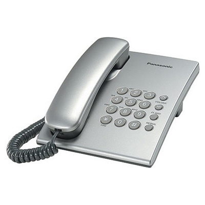 Телефон проводной Panasonic KX-TS2350RUS Серебро  - фото