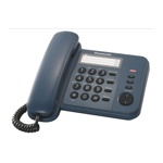 Телефон проводной Panasonic KX-TS2352RUC Синий  - фото