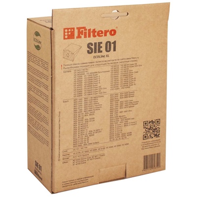 Filtero SIE 01 ECOLine XL, Мешки-пылесборники  10 шт + микрофильтр, бумажные - фото3