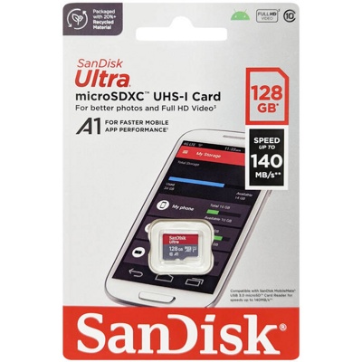 Карта памяти SanDisk Ultra SDSQUAB-128G-GN6MN microSDXC 128GB - фото2